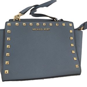 MICHAEL KORS Saffiano Leather Selma Messenger